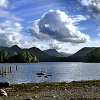 Buy canvas prints of Derwentwater From Crow Park Keswick by Ian Lewis