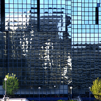 Buy canvas prints of South Bank Reflected by Ian Lewis