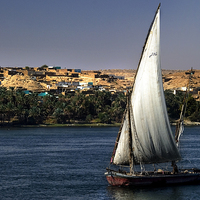 Buy canvas prints of Felucca On The Nile by Ian Lewis
