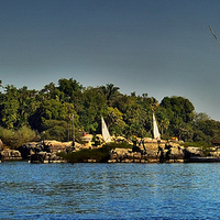 Buy canvas prints of The Nile Cataract at Aswan by Ian Lewis