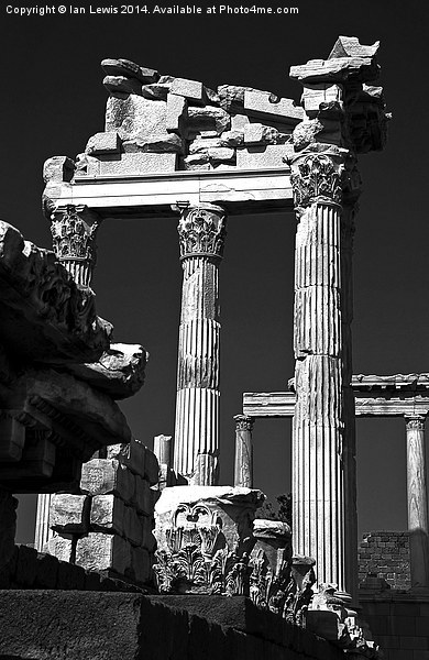 Timeless Beauty Corinthian Columns at Pergamon Picture Board by Ian Lewis