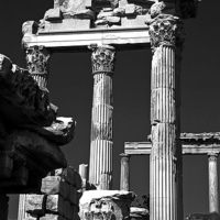 Buy canvas prints of Timeless Beauty Corinthian Columns at Pergamon by Ian Lewis