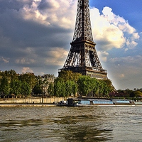 Buy canvas prints of Across the Seine by Ian Lewis