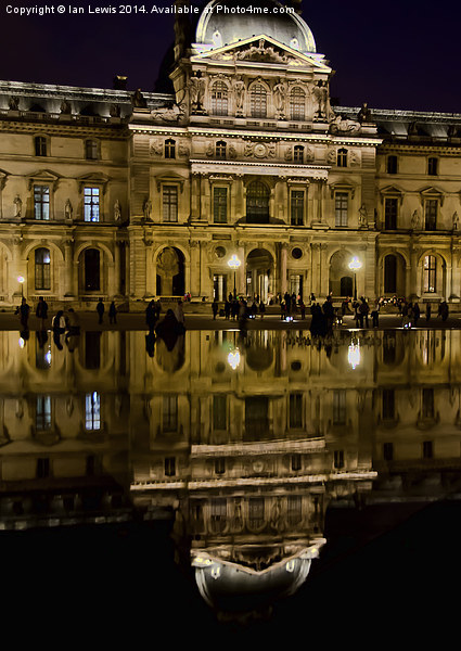 Reflections of the Louvre Palace Picture Board by Ian Lewis