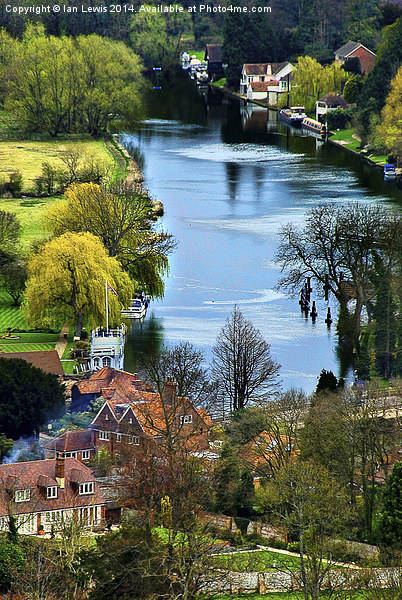 Streatley on Thames Picture Board by Ian Lewis