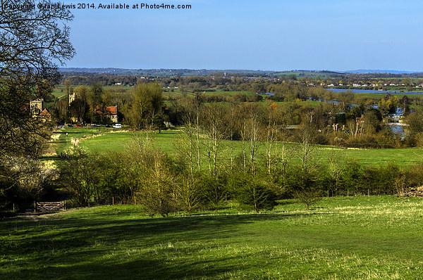 Thames Valley from Wittenham Clumps Picture Board by Ian Lewis