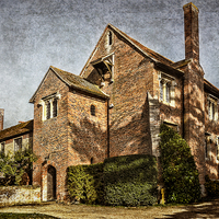 Buy canvas prints of The Village School at Ewelme by Ian Lewis