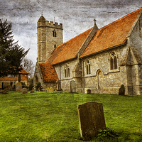 Buy canvas prints of Church at Little Wittenham by Ian Lewis
