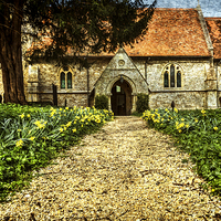 Buy canvas prints of Path To The Church by Ian Lewis
