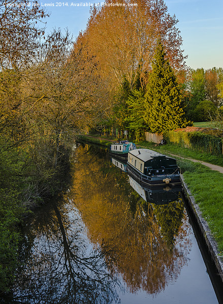 The Kennet and Avon near Aldermaston Picture Board by Ian Lewis