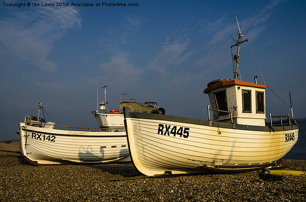 Fishing Boats at Hastings Picture Board by Ian Lewis