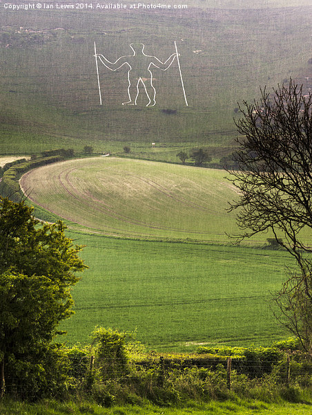Long Man of Wilmington Picture Board by Ian Lewis