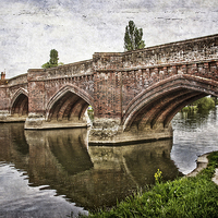 Buy canvas prints of The Bridge at Clifton Hampden by Ian Lewis