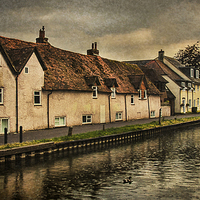 Buy canvas prints of Weavers Cottages Newbury by Ian Lewis