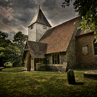 Buy canvas prints of Church at Stanford Dingley by Ian Lewis