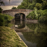 Buy canvas prints of Enborne Bridge Newbury by Ian Lewis