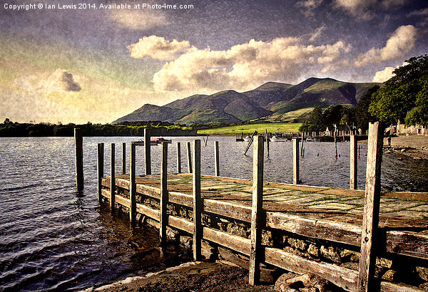  Derwentwater Landing Stage Picture Board by Ian Lewis