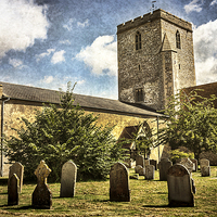 Buy canvas prints of  Church of St Mary Cholsey by Ian Lewis