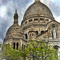 Buy canvas prints of  Sacre Coeur, Montmatre Paris by Ian Lewis