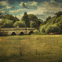Buy canvas prints of  Bridge at Dorchester-on-Thames by Ian Lewis