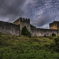 Buy canvas prints of  Chepstow Ramparts by Ian Lewis