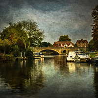 Buy canvas prints of  Abingdon Bridge by Ian Lewis