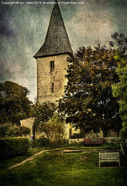 Bosham Church Tower Picture Board by Ian Lewis