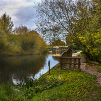Buy canvas prints of  Thames Path Through Goring by Ian Lewis