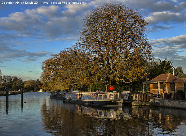  River Thames At Sandford Lock Picture Board by Ian Lewis
