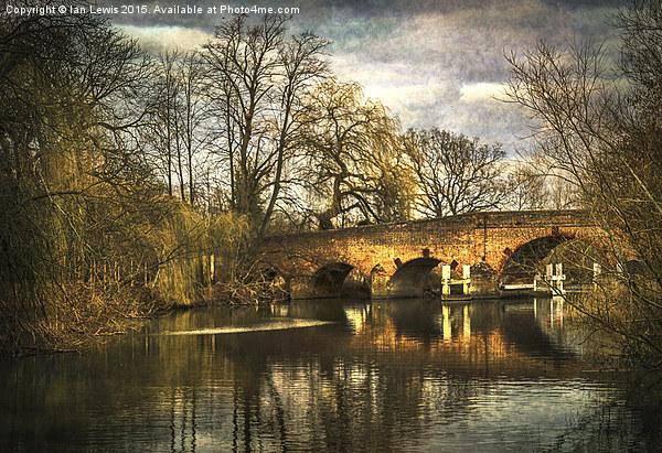  The Bridge at Sonning Picture Board by Ian Lewis