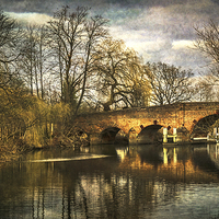 Buy canvas prints of  The Bridge at Sonning by Ian Lewis