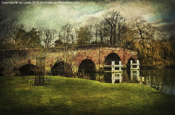  The Old Bridge at Sonning Picture Board by Ian Lewis