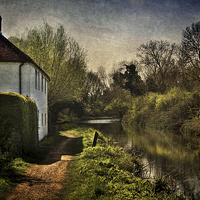 Buy canvas prints of  Cottage By The Kennet  by Ian Lewis