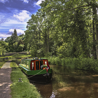 Buy canvas prints of Towpath at Talybont on Usk by Ian Lewis