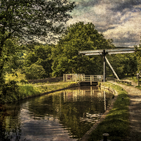 Buy canvas prints of  Talybont on Usk Lift Bridge by Ian Lewis