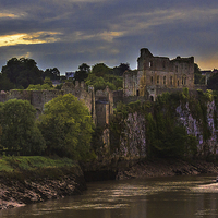 Buy canvas prints of Evening At Chepstow  by Ian Lewis