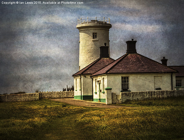  Nash Point Lighthouse Low Tower Picture Board by Ian Lewis