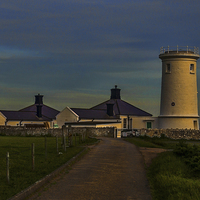 Buy canvas prints of Sunset At Nash Point Lighthouse by Ian Lewis