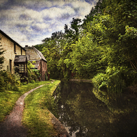 Buy canvas prints of  The Towpath At Talybont by Ian Lewis