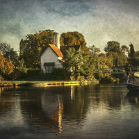 Buy canvas prints of  Goring on Thames by Ian Lewis