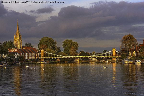 The Thames At Marlow  Picture Board by Ian Lewis