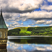 Buy canvas prints of Pontsticill  Dam Valve Tower by Ian Lewis