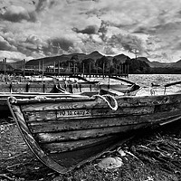 Buy canvas prints of Boats at Derwentwater by Ian Lewis