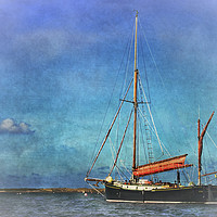 Buy canvas prints of Thames Sailing Barge by Ian Lewis