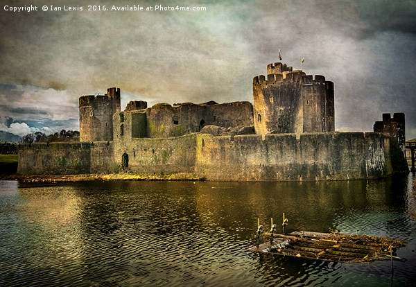 Caerphilly's Stronghold Picture Board by Ian Lewis