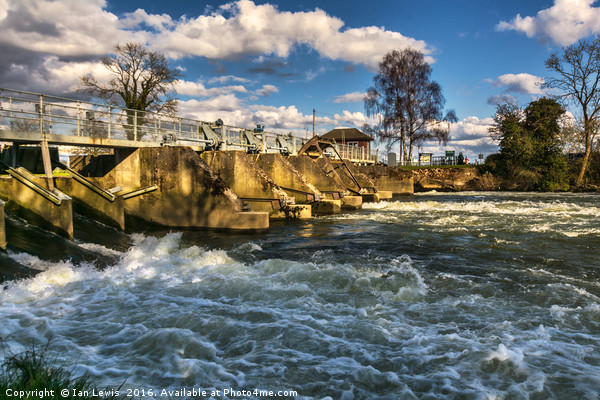Day's Weir at Little Wittenham Picture Board by Ian Lewis