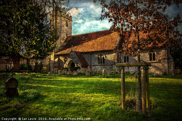 The Church At Little Wittenham Picture Board by Ian Lewis