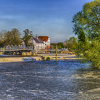 Buy canvas prints of Hambleden Mill And Weir by Ian Lewis