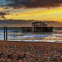 Buy canvas prints of Sunset of the Pier by Ian Lewis
