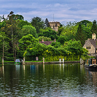 Buy canvas prints of Iffley On The Thames by Ian Lewis